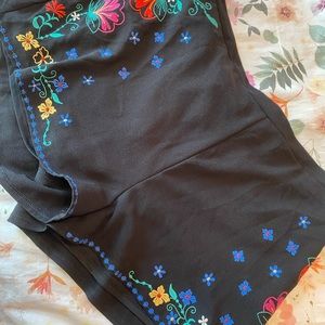 Xhilaration embroidered floral shorts